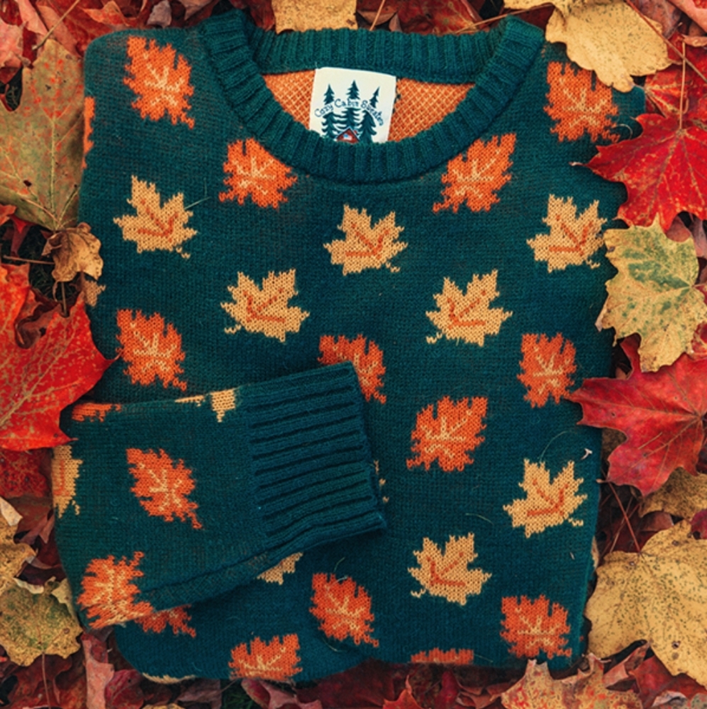 KJP The Big Cozy Fall Leaf Sweater
